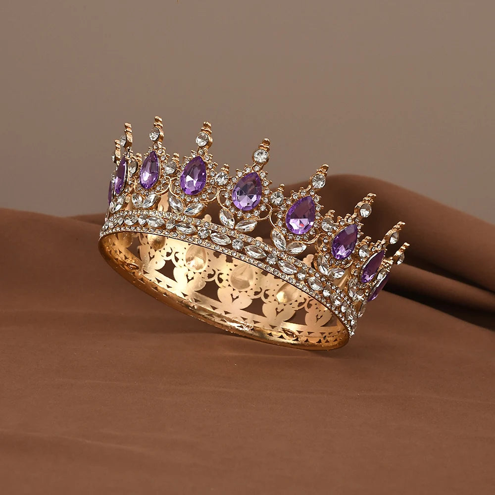 Couronne princesse - Ronde et saphir