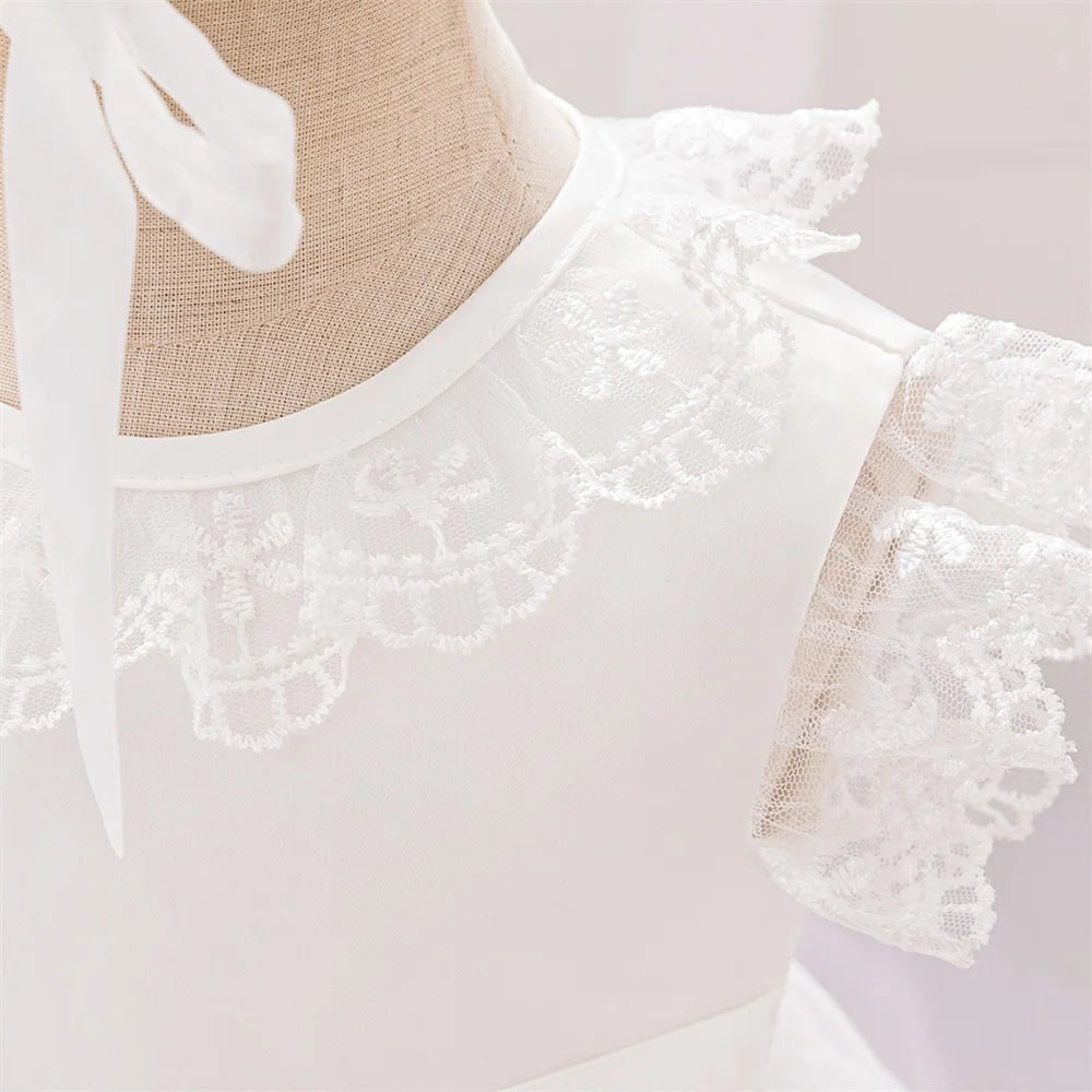 Precioso vestido blanco de bautizo