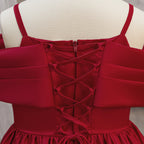 Robe cérémonie ado - Bordeaux Élégance