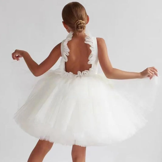 Robe enfant cérémonie Cygne