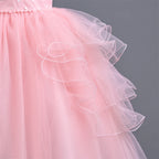 Vestido formal infantil brillante