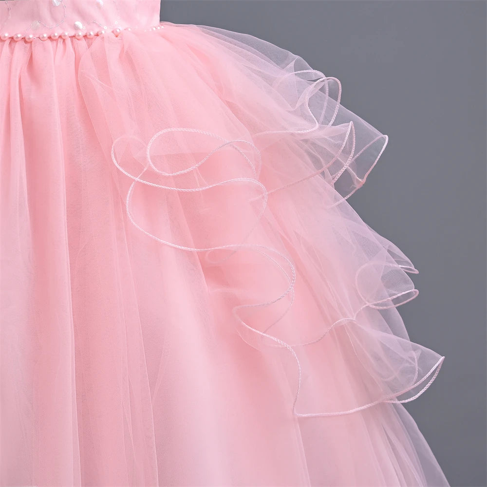 Vestido formal infantil brillante