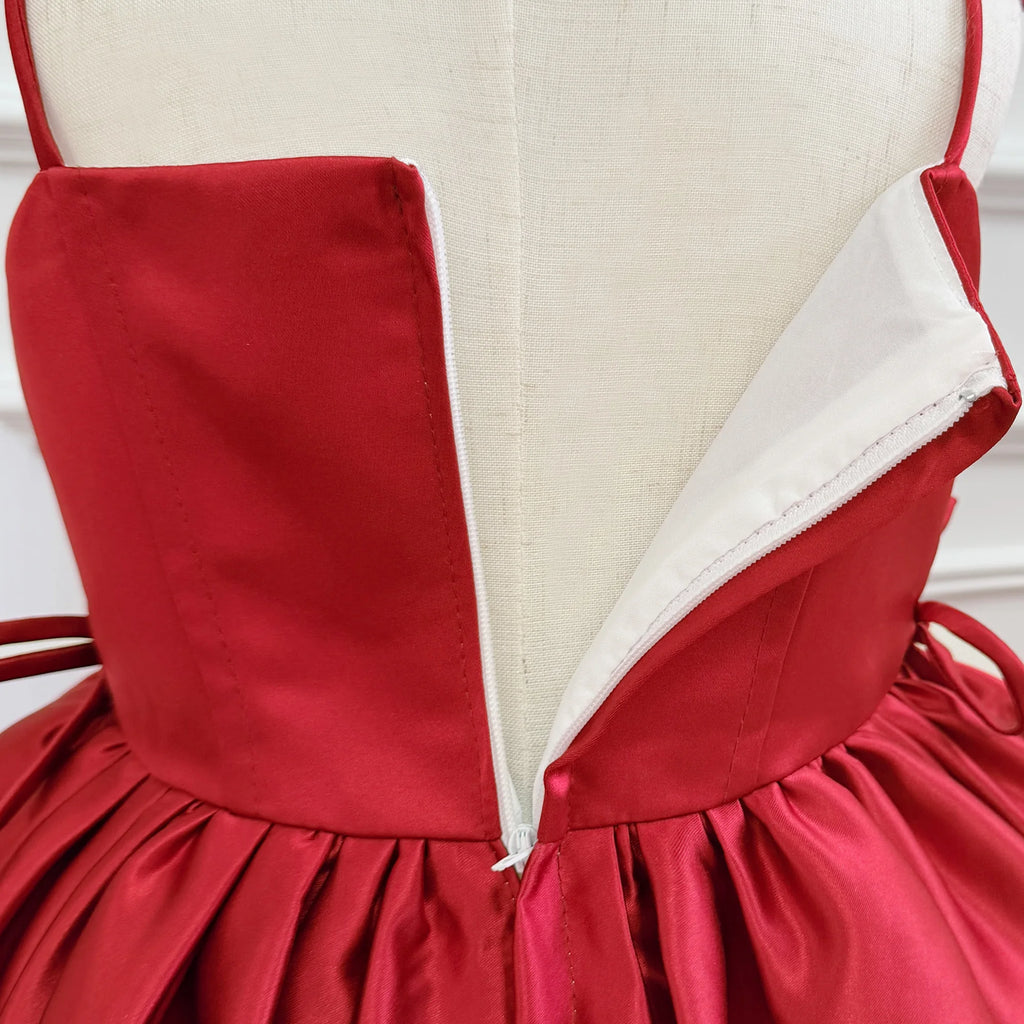 Robe satinée Nöel enfant - Julia