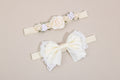 Lot de bandeau bébé/enfant rose et blanc - L'univers de la licorne