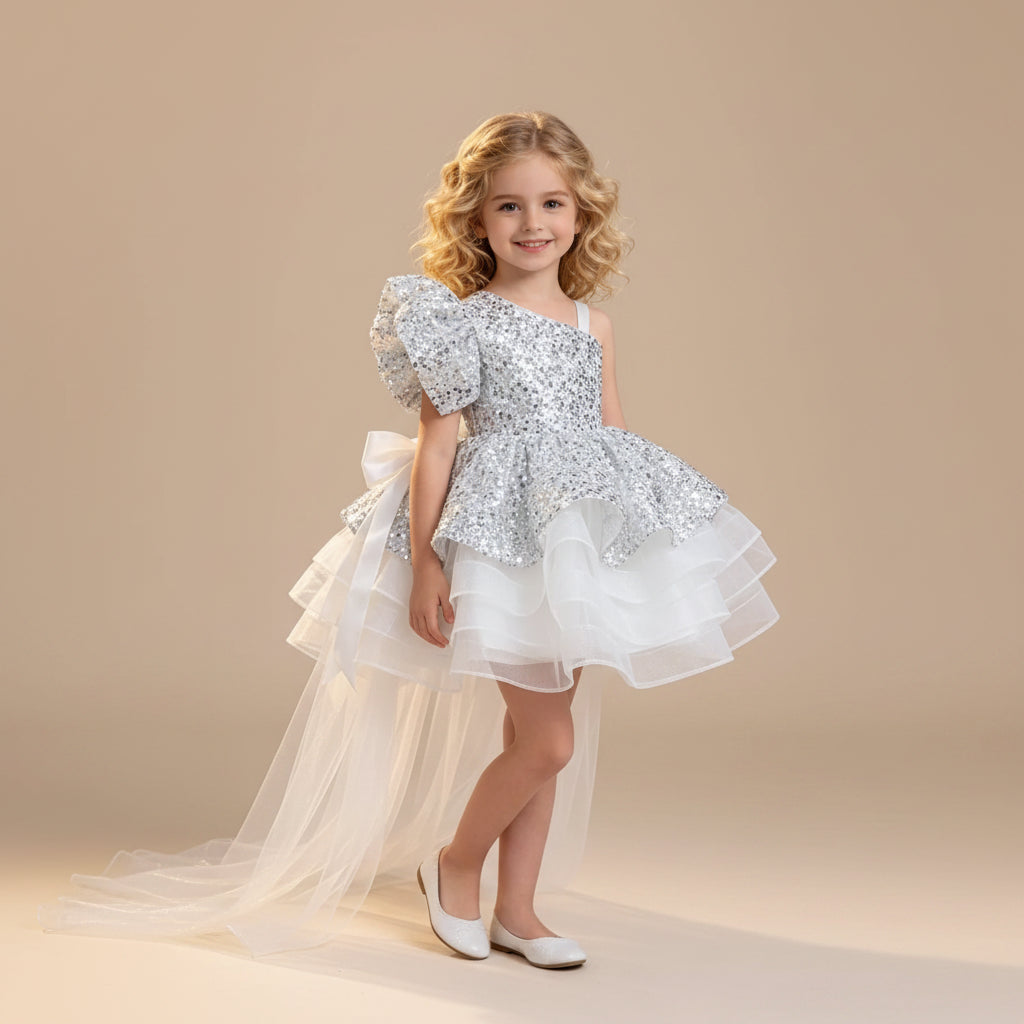 Robe brillante enfant noël - Argenta