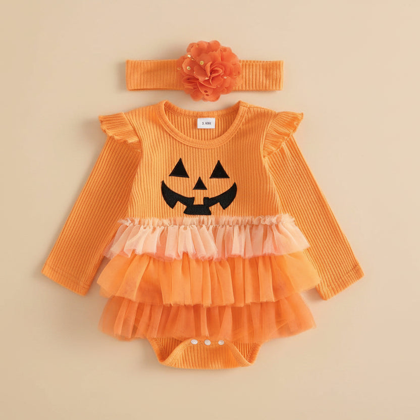 Barboteuse bébé Halloween - Citrounette