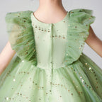 Vestido infantil verde de Jessica
