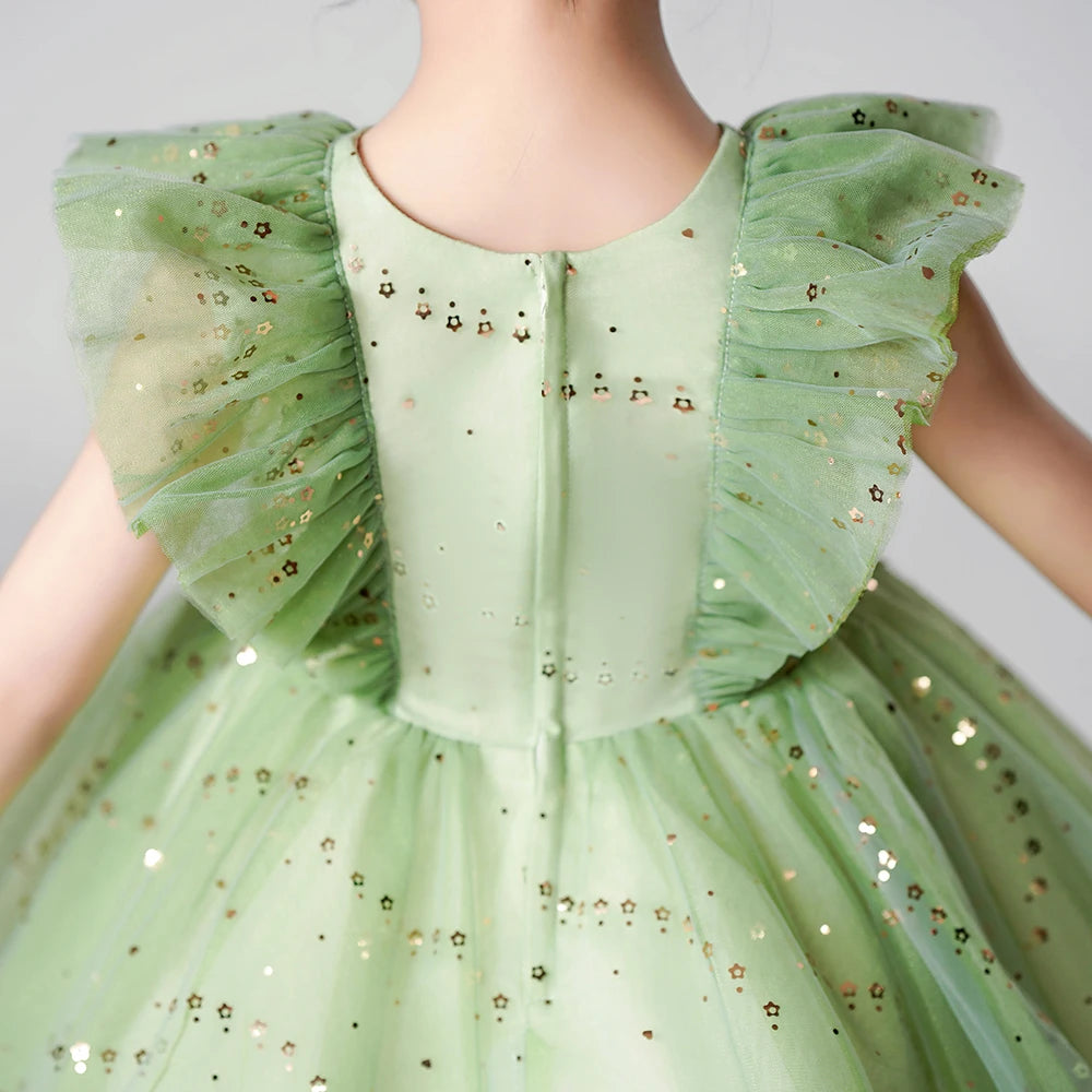 Robe enfant vert Jessica