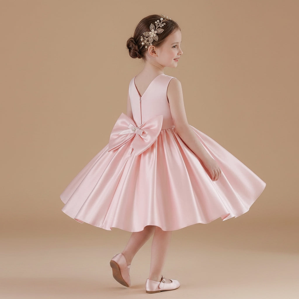 Robe anniversaire fille - Noeud papillon Léa