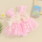 Barboteuse bébé bouquet de fleur