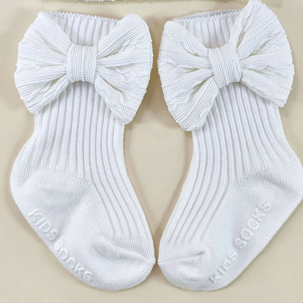 Accessoires bébé - Bonnet + Chaussette noeud papillon