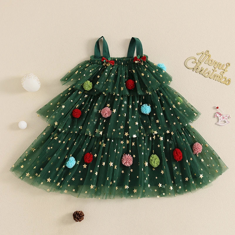 Robe sapin de noël enfant Alix