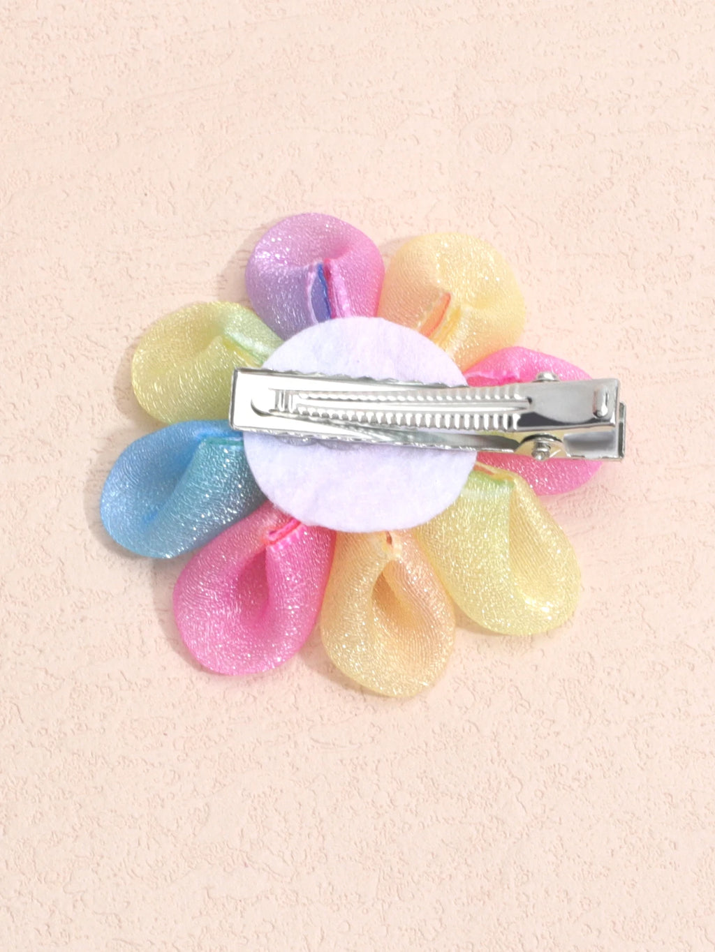 Lot de 2 barrettes fleurs et couleurs enfant multicolor