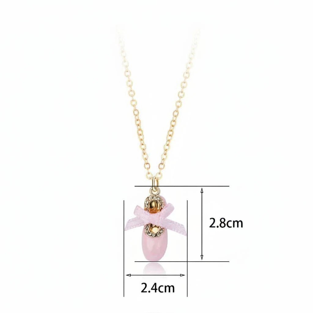 Collier enfant - Ballerine rose - L'univers de la licorne