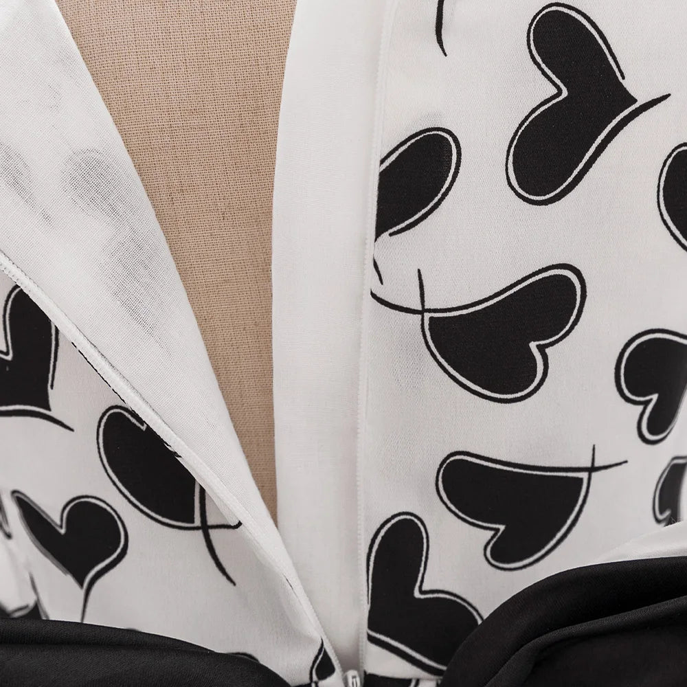 Abito da compleanno Chloé bianco e nero