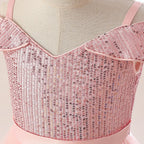 Vestido largo de princesa para cumpleaños