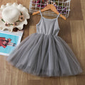 Robe Ballerine rose gros plan bretelles, robe cérémonie fille 6 ans