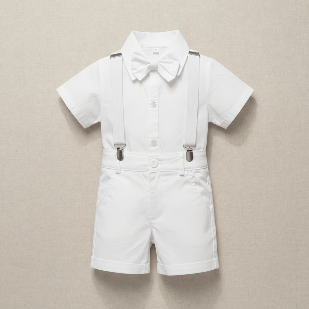 Tenue de baptême blanc garçon - Lucas