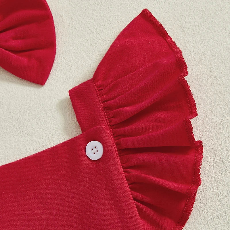 Mameluco para el primer día del bebé - Día de San Valentín