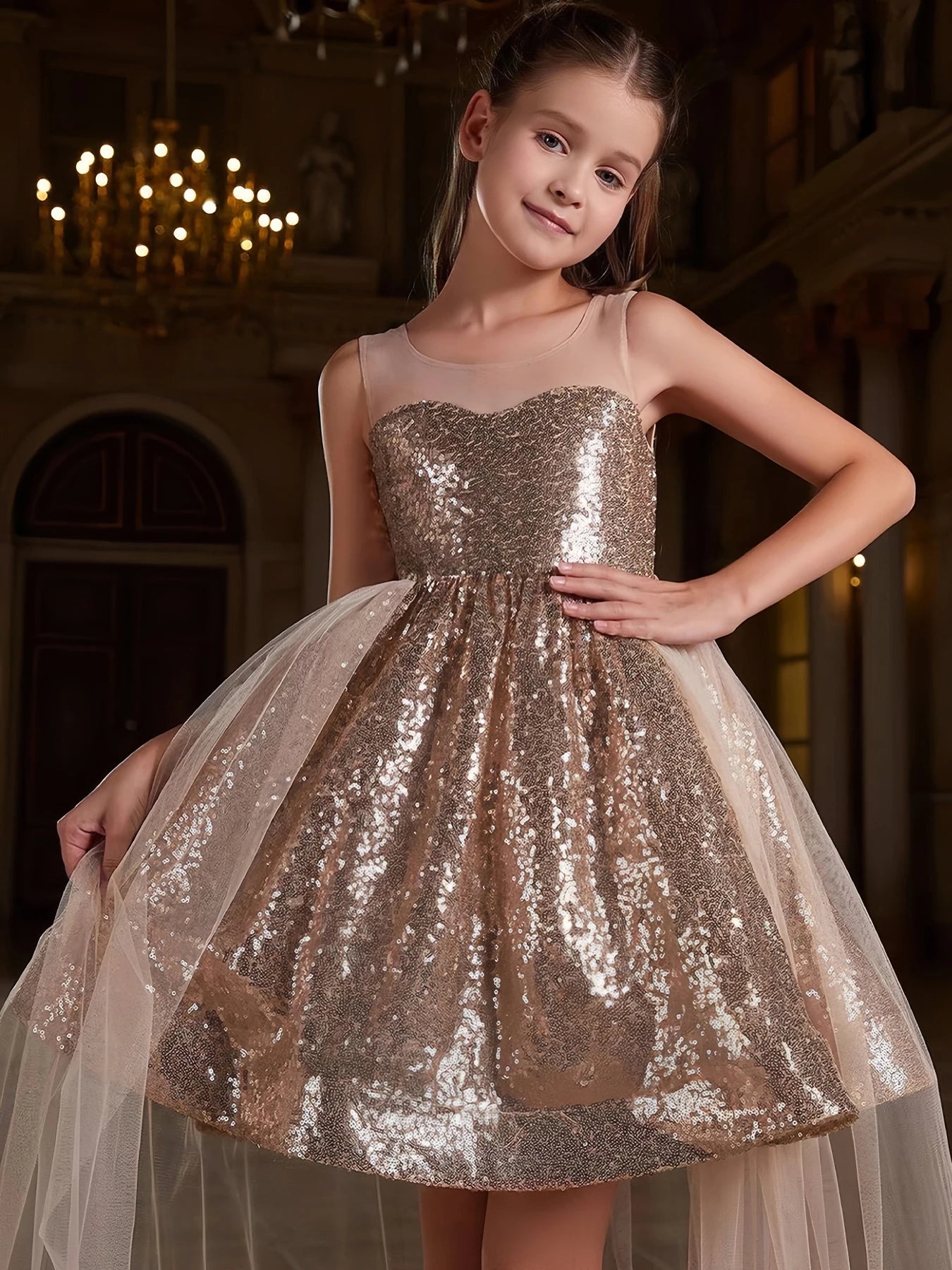 Robe de noël enfant fille Gala