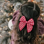 Accesorio para el cabello con lazo navideño