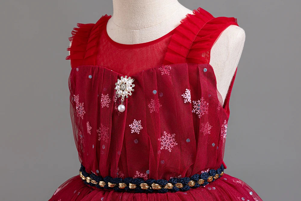 Robe enfant petit flocon de noël