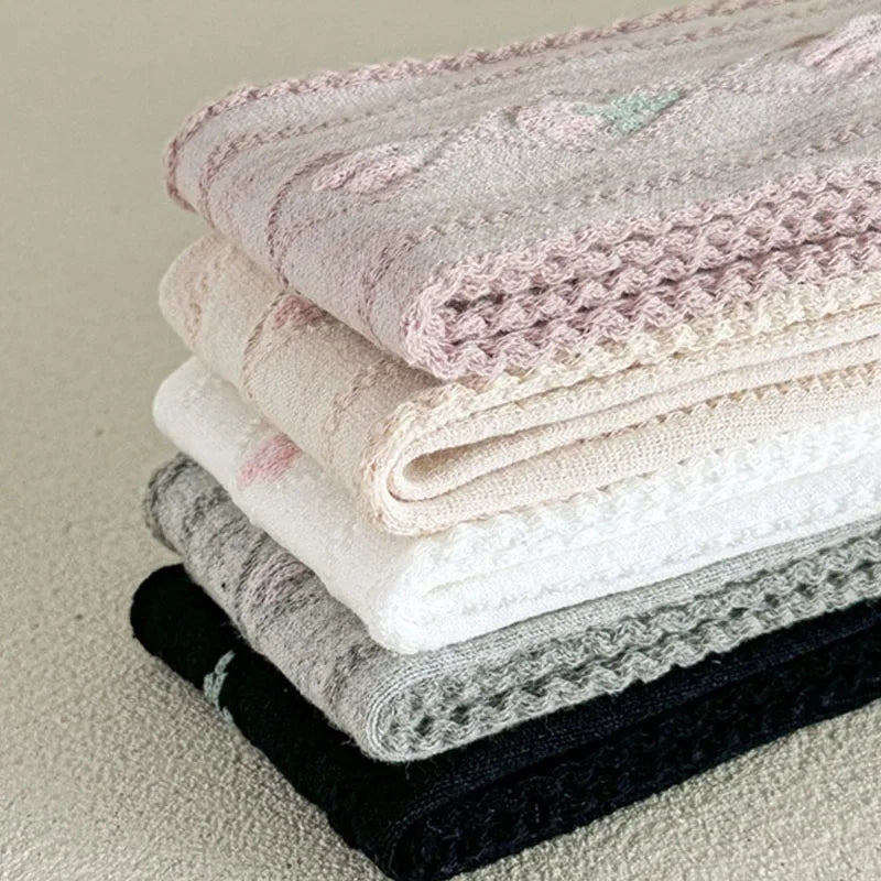 Collant di cotone floreale