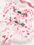 Pinza para el pelo con estampado de corazones para niños