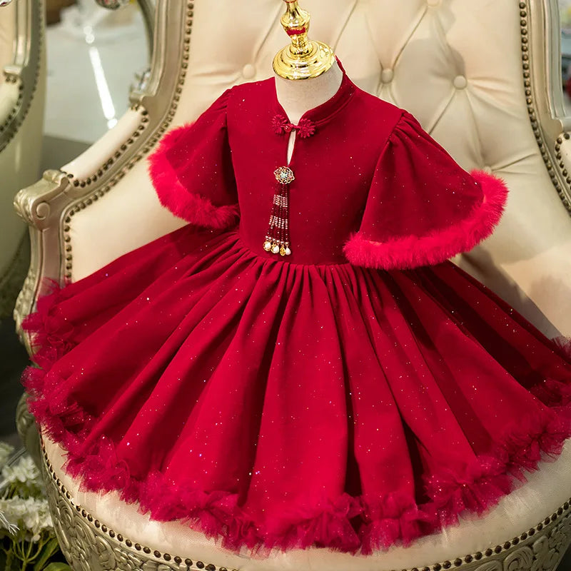 Robe de noël enfant Majestueuse