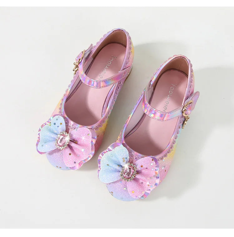 Ballerine fille arc en ciel - Petit talon