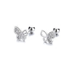 Boucle d'oreille enfant - Papillon strass - L'univers de la licorne