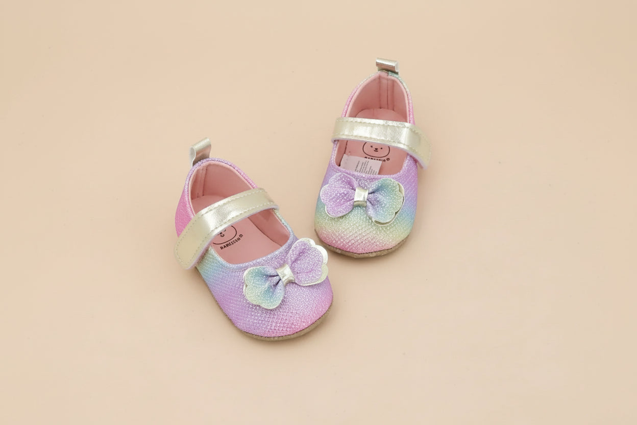 Chaussure bébé arc-en-ciel