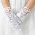 1 paires de gants dentelle satiné - L'univers de la licorne