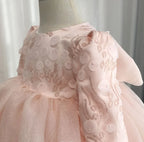 Vestido rosa de cumpleaños para bebé