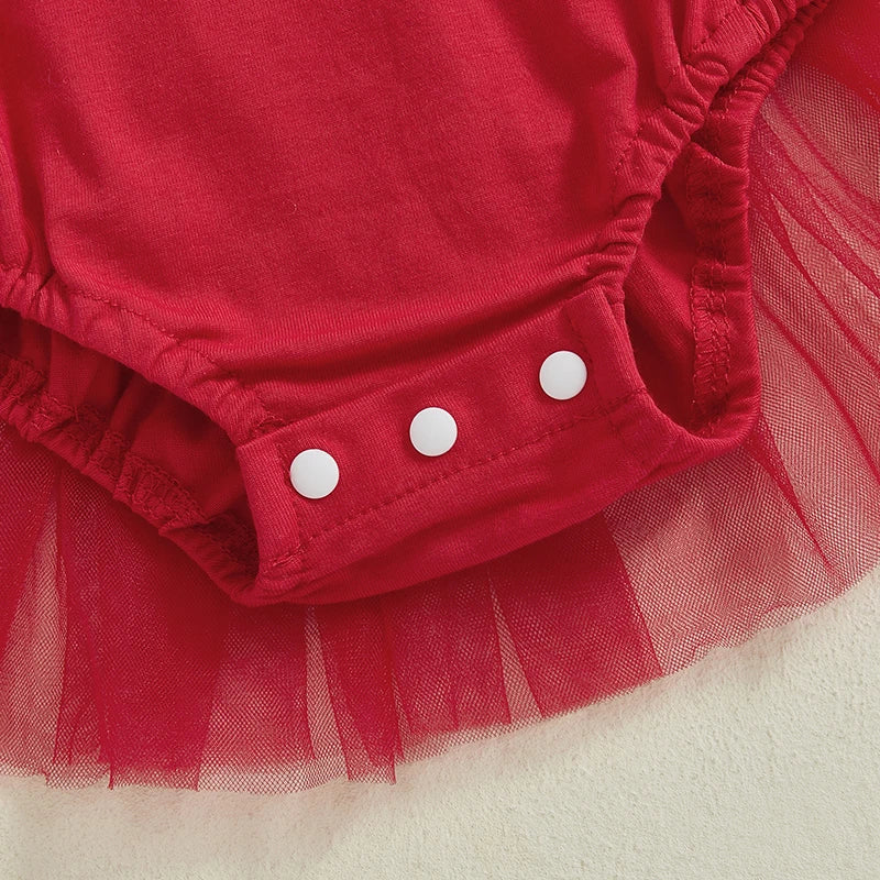 Mameluco para el primer día del bebé - Día de San Valentín