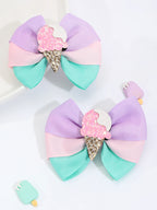 Lot de 2 barrettes colorées pour fille