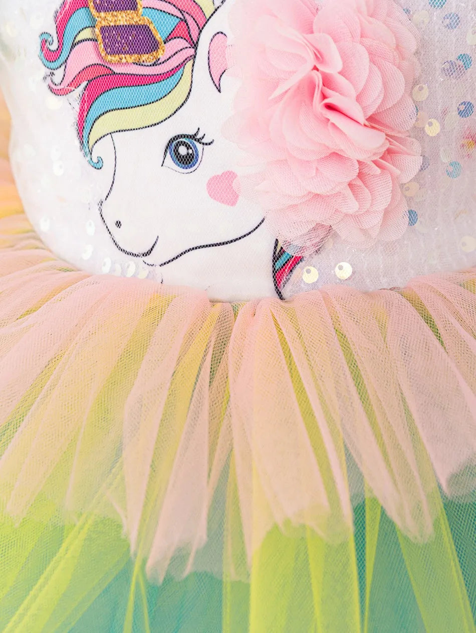 Robe licorne fille - Une Licorne