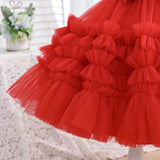 Robe élégante rouge de noël