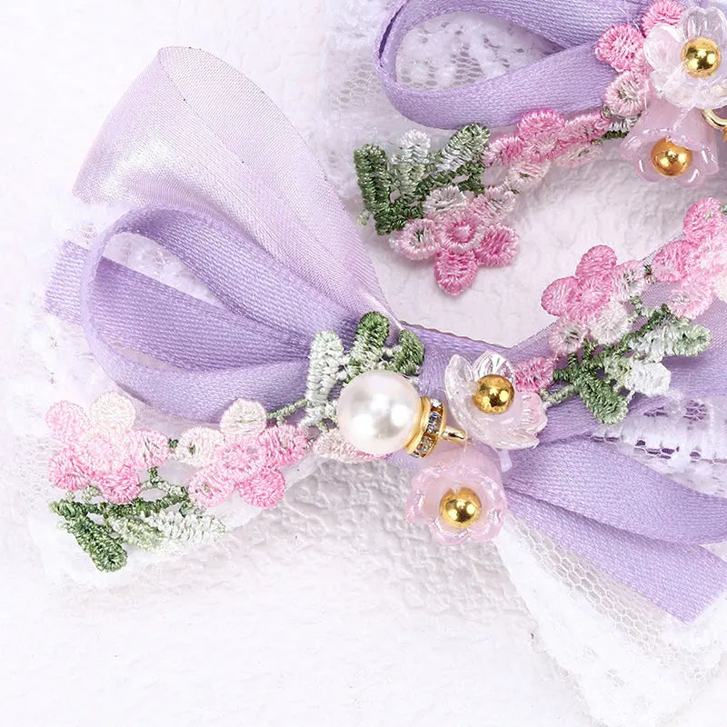 Accessoire cheveux fille barrettes en fleurs