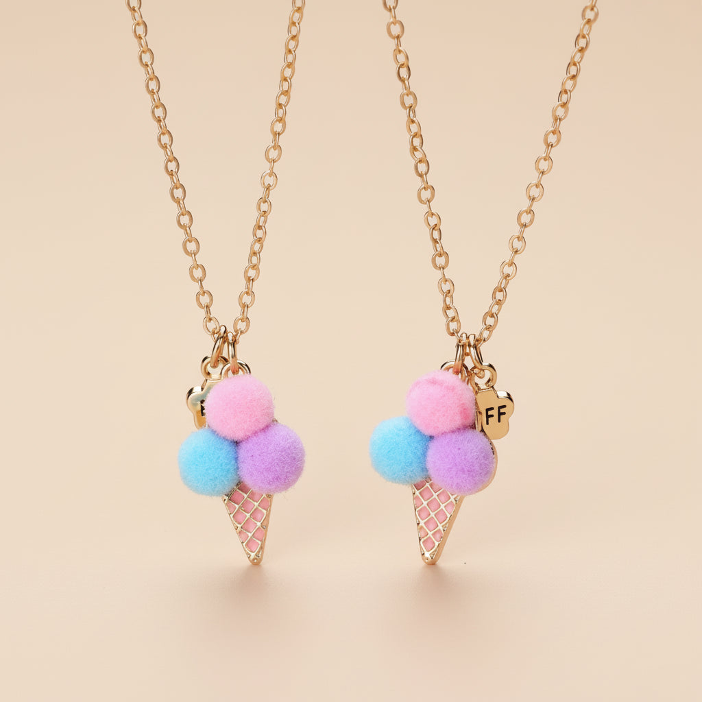 Collier enfant BFF - Cornet de glace - L'univers de la licorne