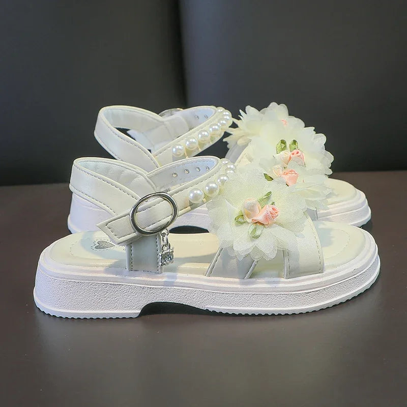 Sandali eleganti per bambini con fiori