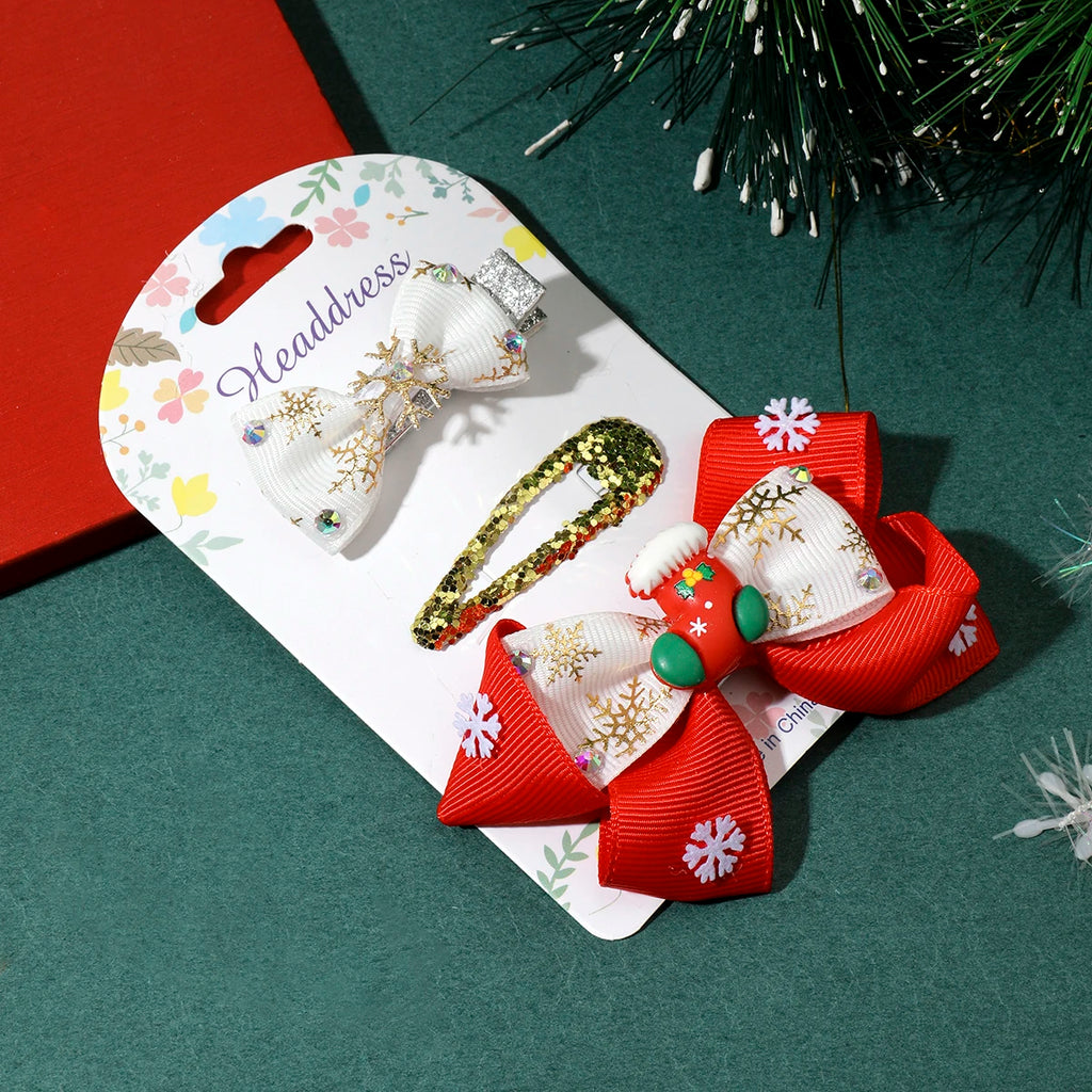 Lot de 3 barrettes - Noël