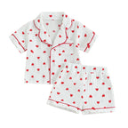 Pyjama fille coton - Coeur short