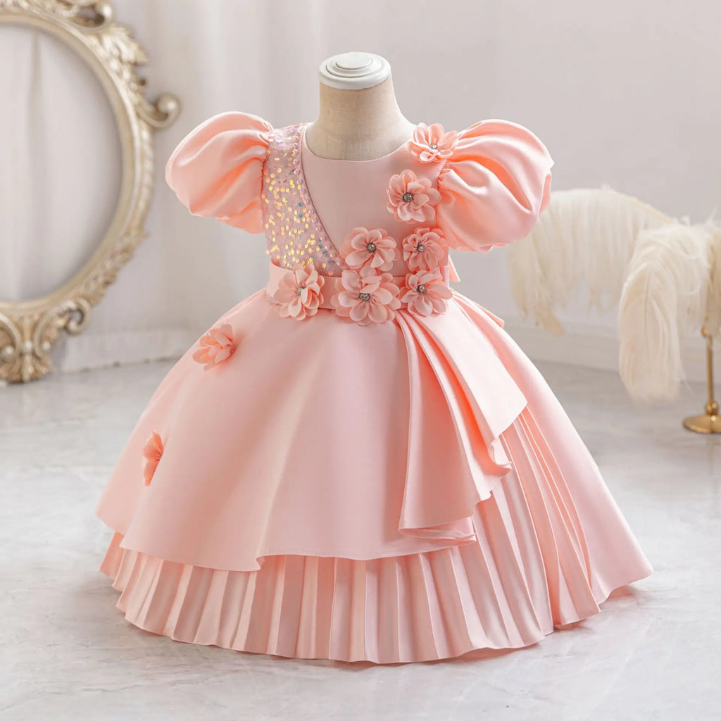 Vestido formal de niña Lila