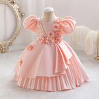 Vestido formal de niña Lila