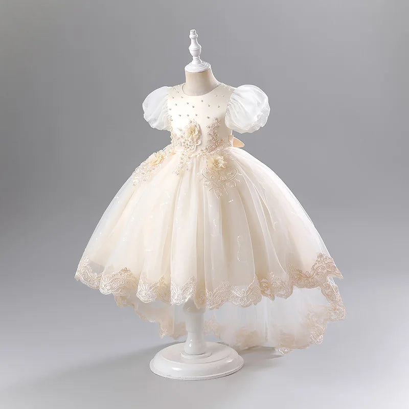 Vestido infantil Gina con cola