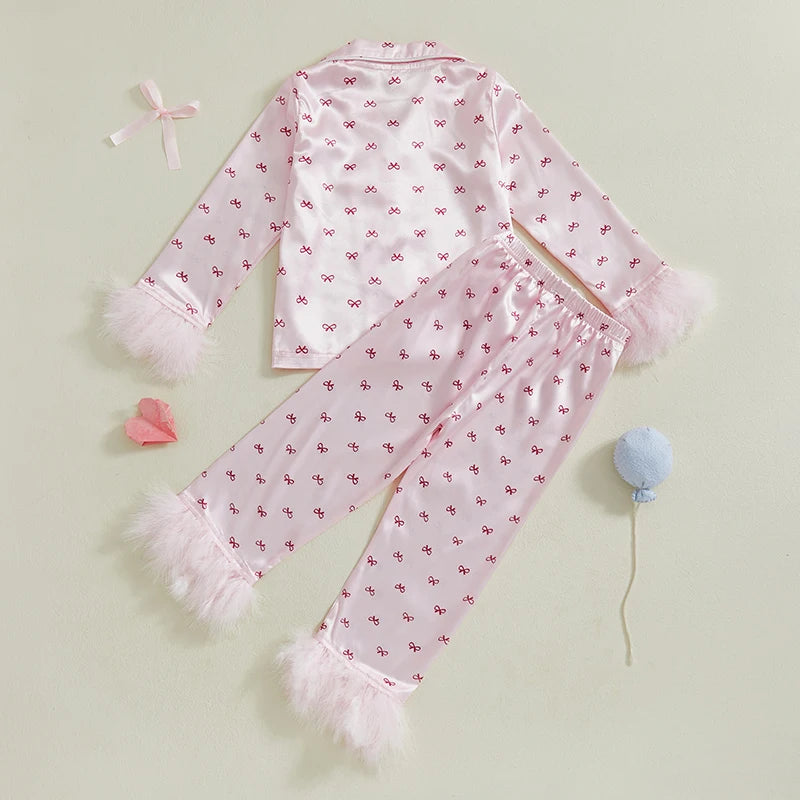 Pyjama enfant fille - Petit noeud - L'univers de la licorne