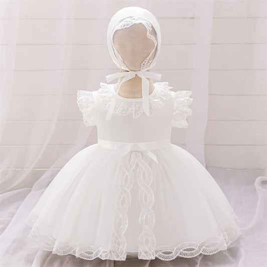 Robe baptême blanc Magnifique