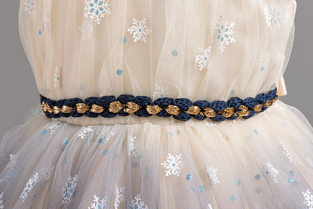 Robe enfant petit flocon de noël