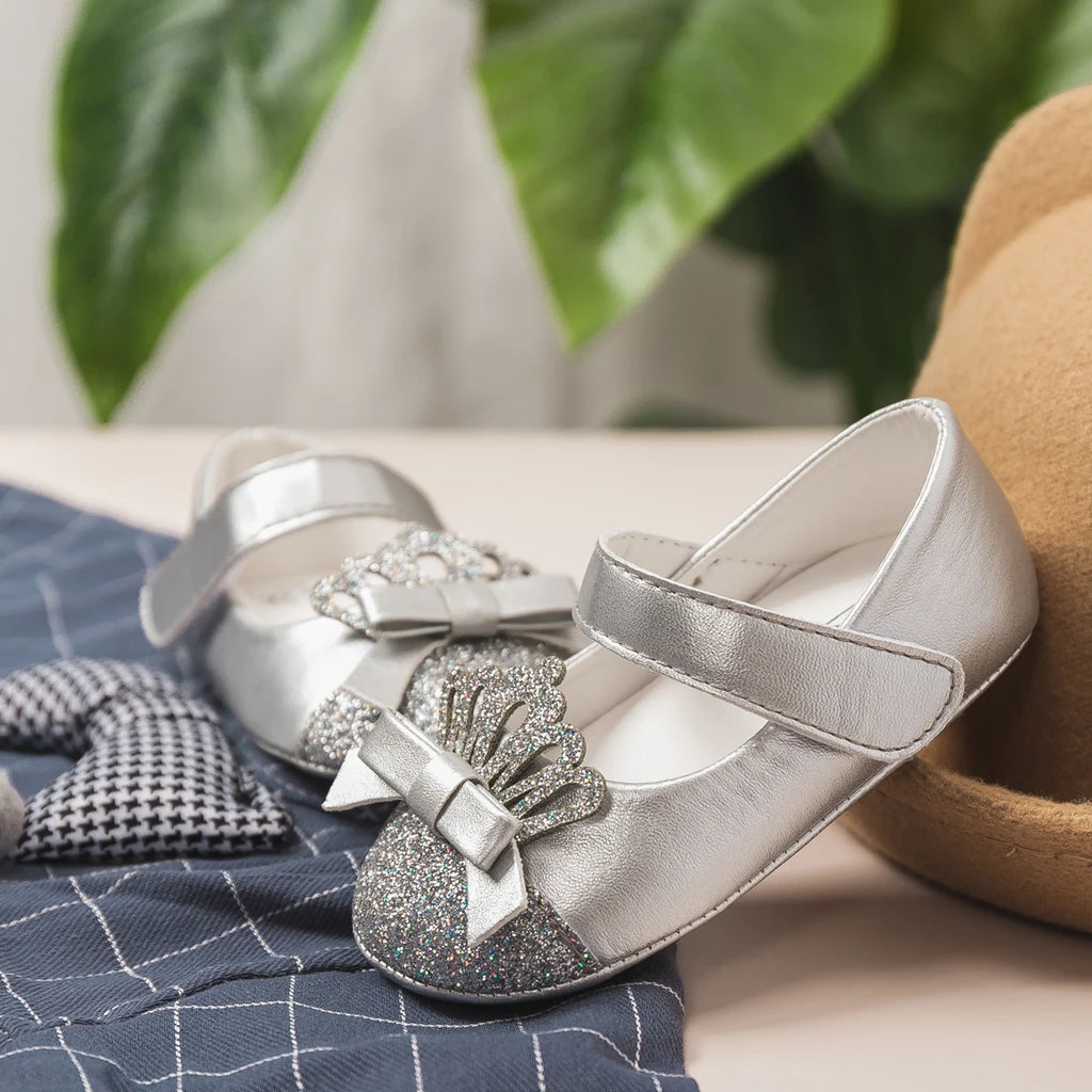 Scarpe da principessa a forma di corona per bambina